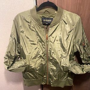 New with tags, olive green and gold madden jacket